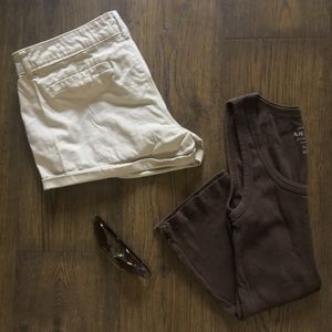 Plain brown tank top